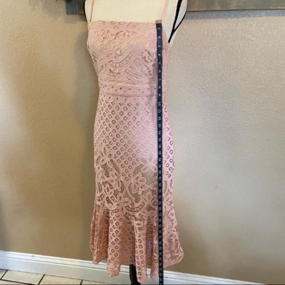 NWOT Lulus Unlimited Love Dusty Pink Lace Trumpet Midi Dress - Picture 14 of 14